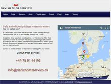 Tablet Screenshot of danishpilotservice.dk